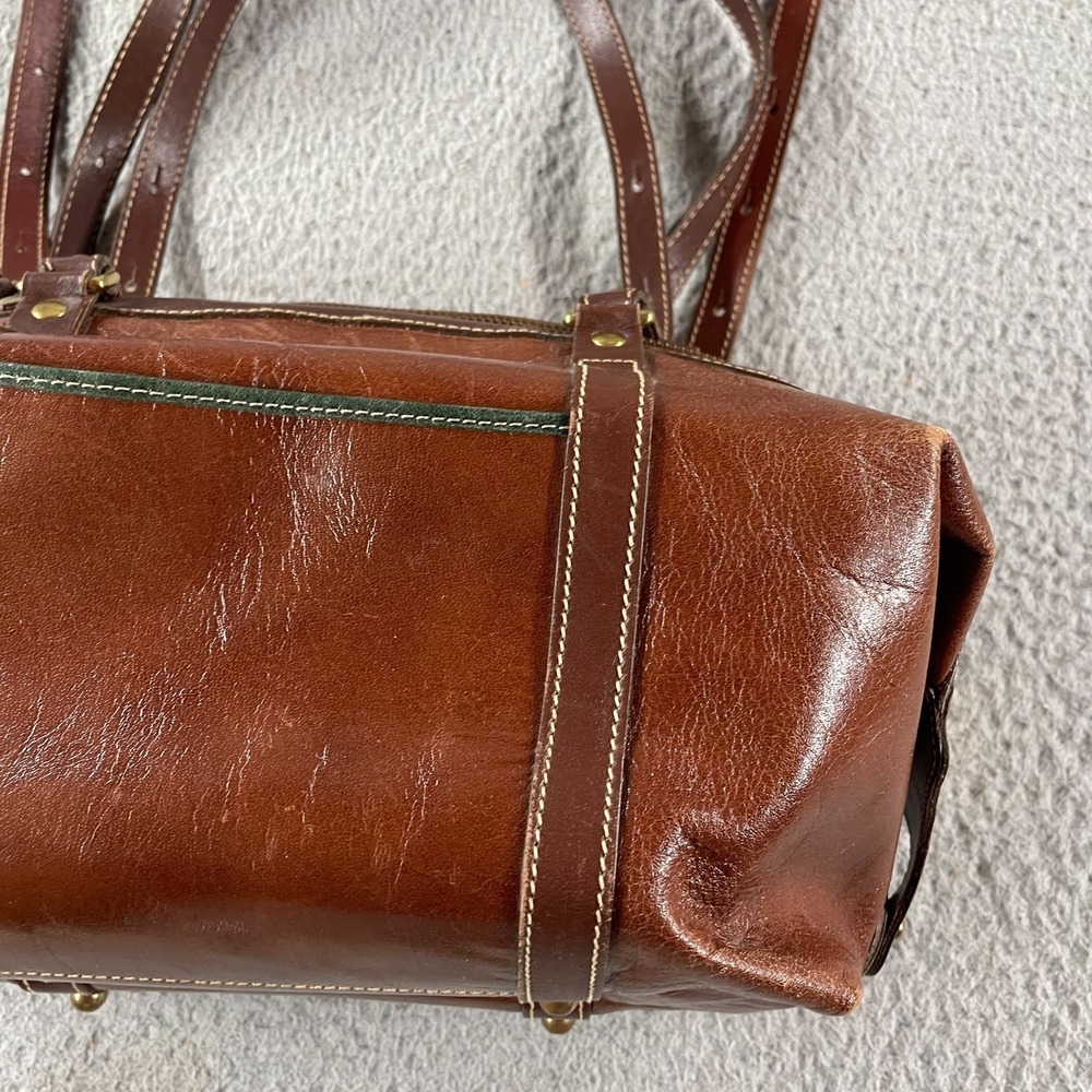 Brahmin Leather‎ Handbag Smooth Leather Doctor's Bag Purse Brown Medium - Picture 4 of 9
